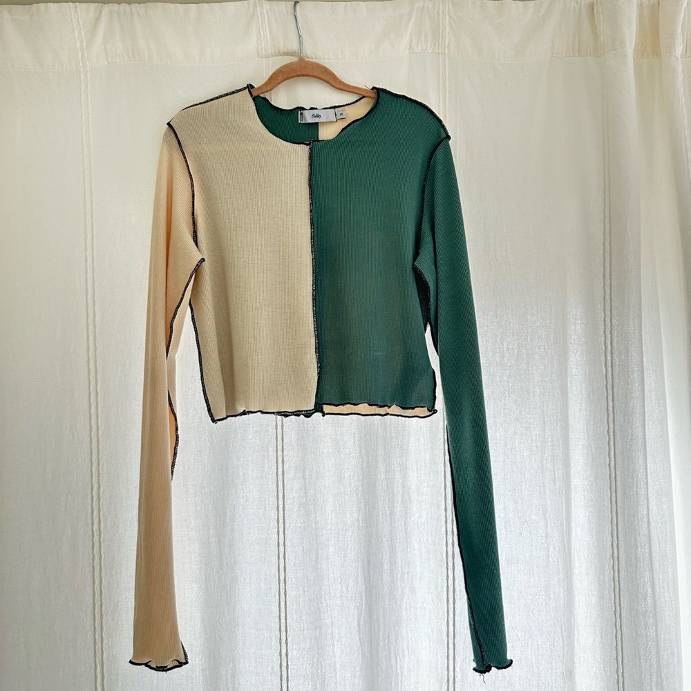 Adika mismatch cropped long sleeve